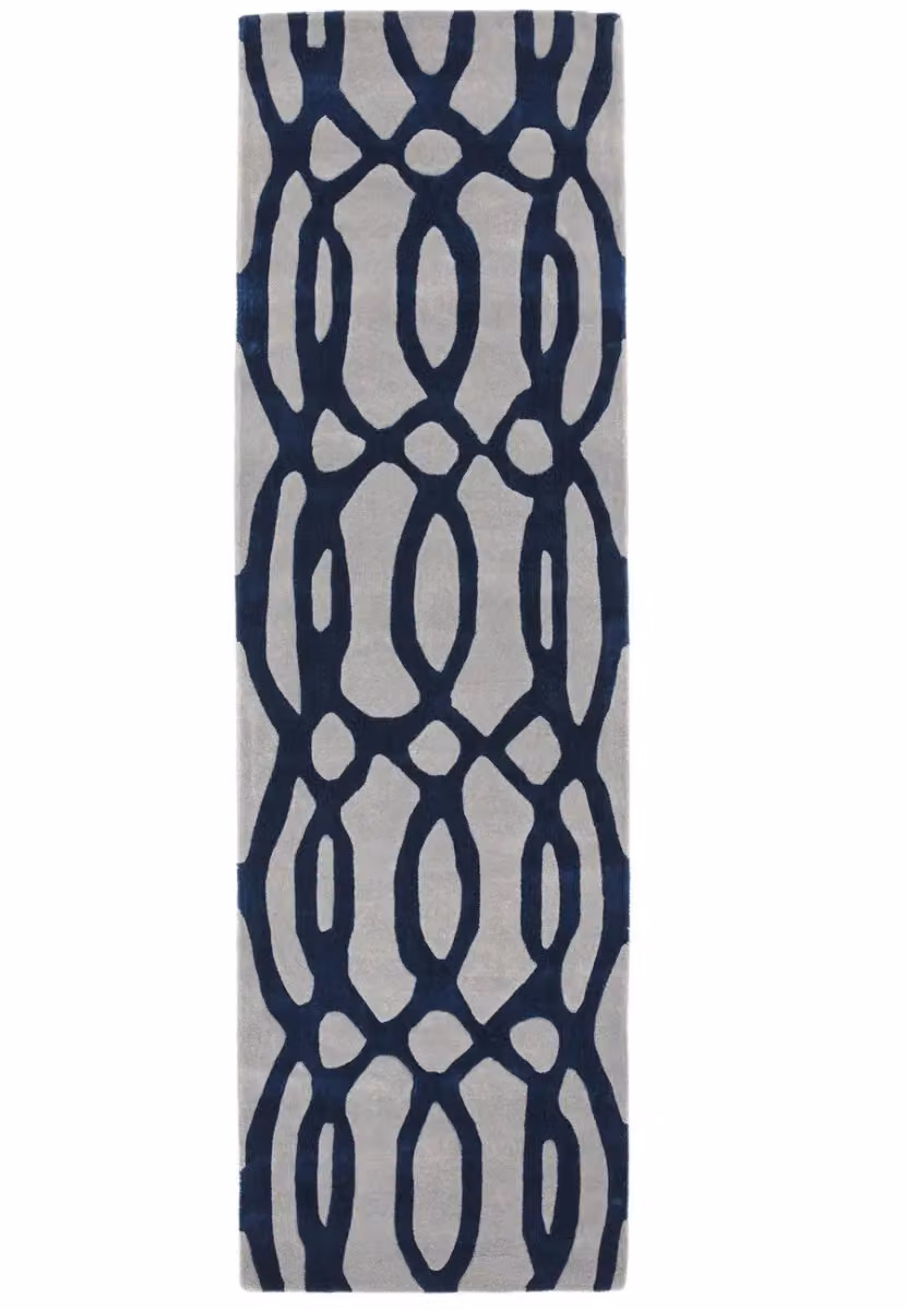 The Rug Shop UK Blue Abstract Handmade Area Rug, W: 160 cm, D: 230 cm – 7