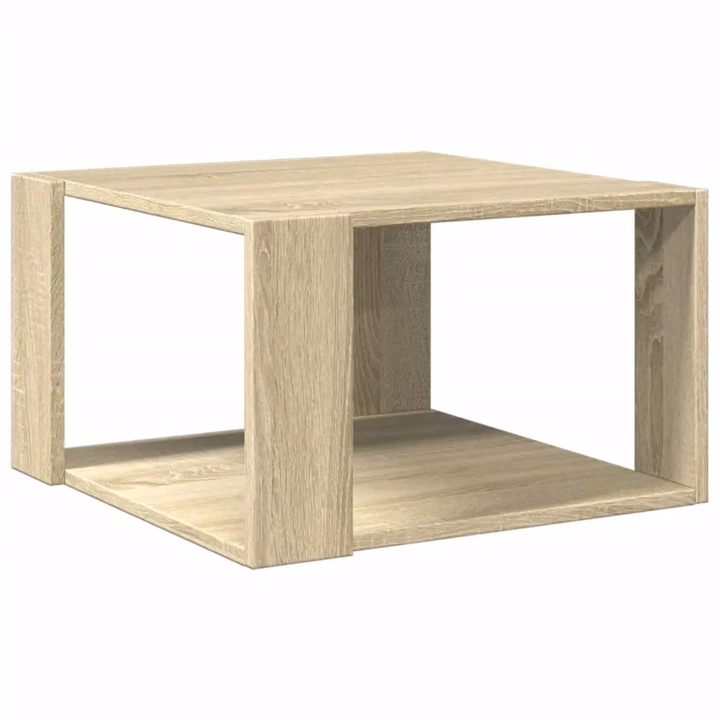 Berkfield Home Sonoma Oak Coffee Table in Brown, W/D/H: 51.5 x 51.5 x 30 cm – 2