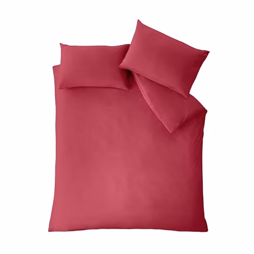 Catherine Lansfield So Soft Non-Iron Microfibre Duvet Cover and Pillowcase Set, Pink, Duvet Cover: 200 x 200 cm, Pillowcases: 50 x 75 cm – 2