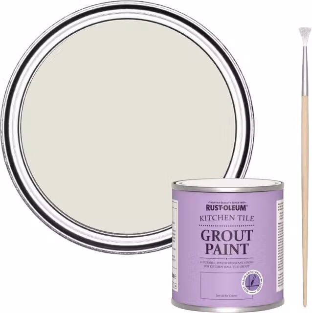 Rust-Oleum Kitchen Grout Paint in Portland Stone, Beige, 250ml