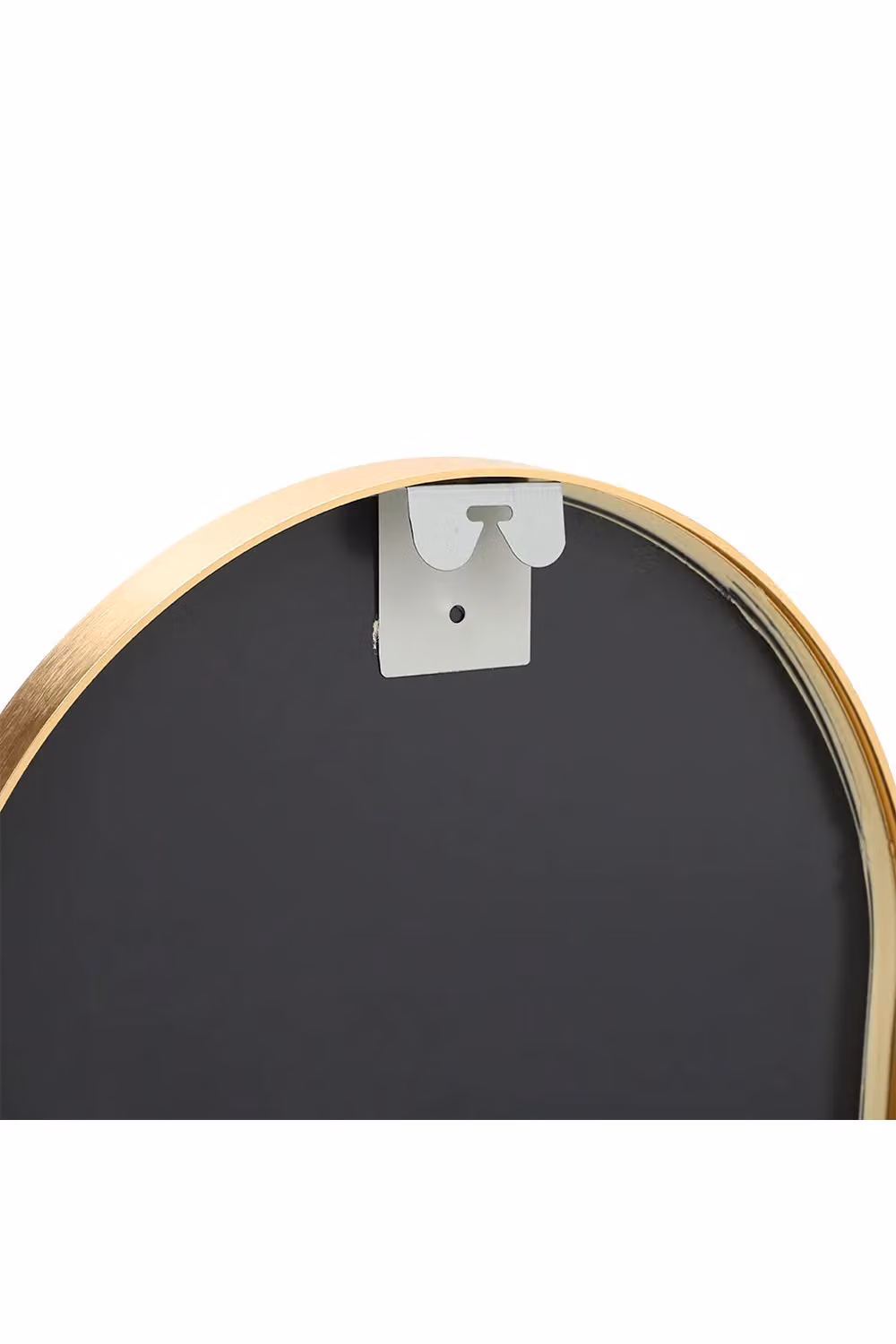 H&O Direct Gold Arched Metal Framed Wall Mirror, W: 40 cm, H: 120 cm – 3