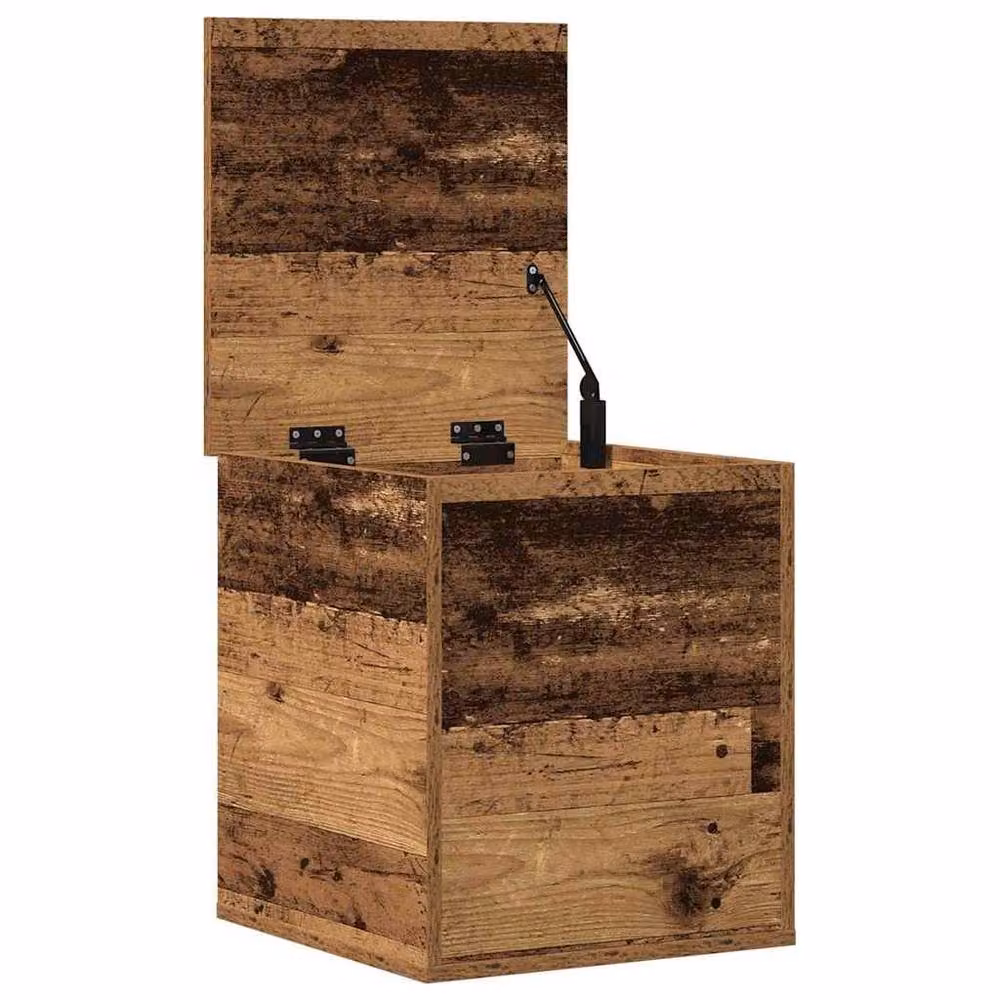 Berkfield Home Old Wood Storage Box in Brown, W/D/H: 40 x 42 x 46 cm – 3