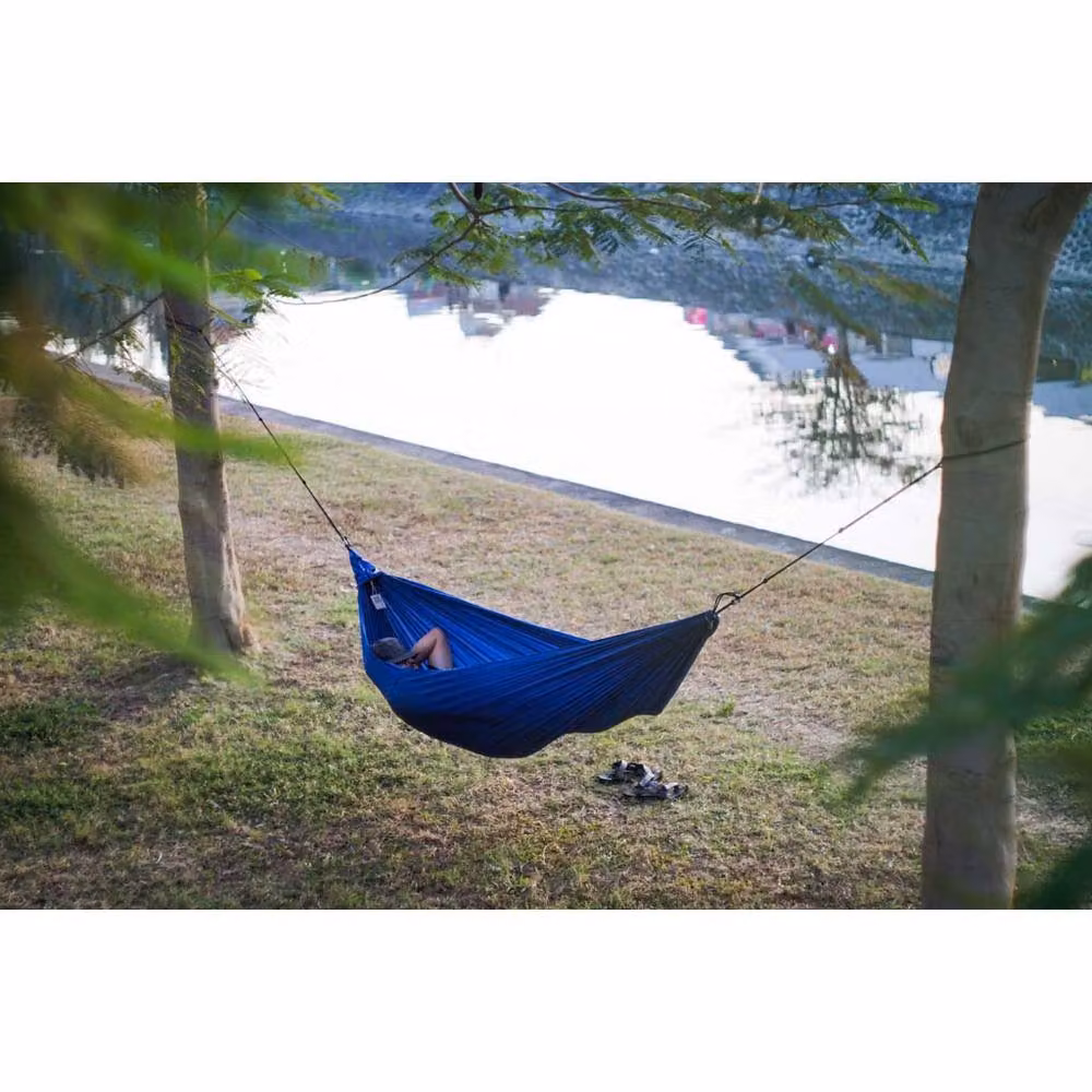 Ticket To The Moon Compact Travel Hammock in Blue – 4