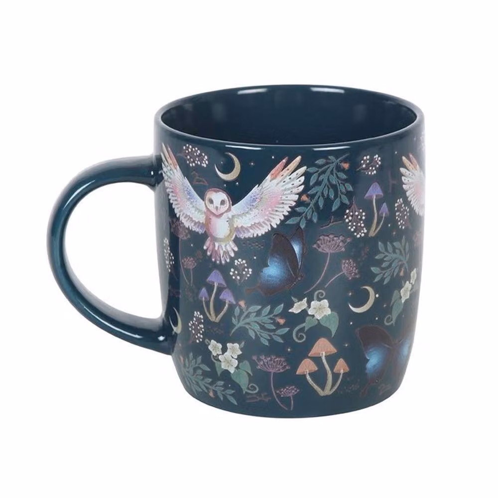 Uniqueful Night Flight All Over Print Ceramic Mug in Blue, 1000ml – 3