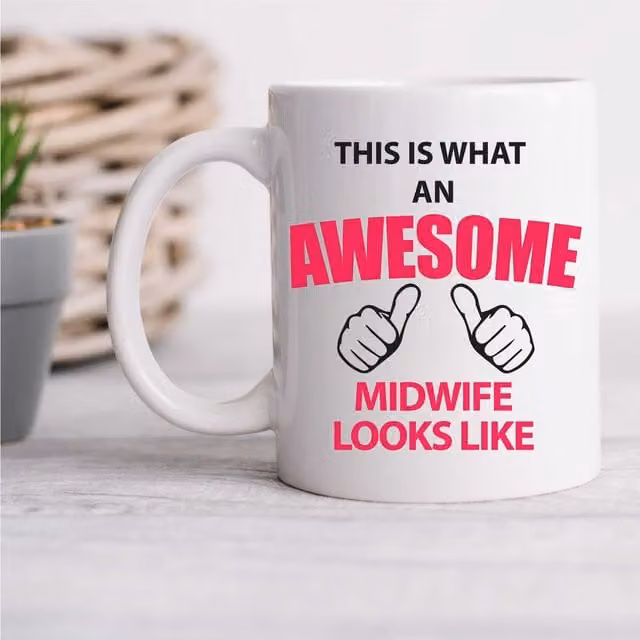 60 Second Makeover Limited This Is What An Awesome Midwife Looks Like Ceramic Mug in White
