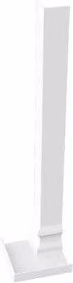 Freefoam White Ogee Fascia Internal Corner, 300mm