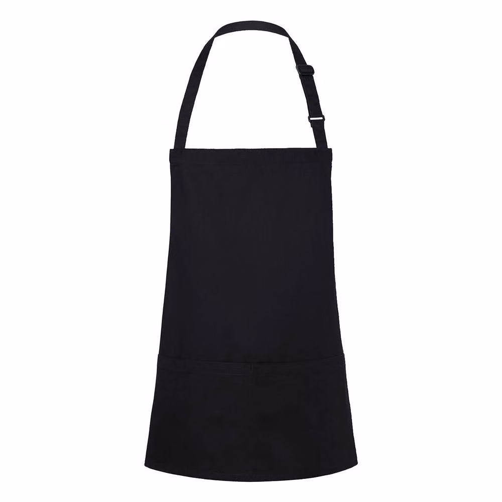Karlowsky Short Pocket Bib Apron in Black – 2