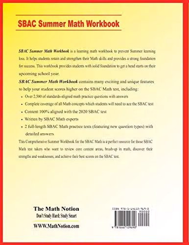 Math Notion SBAC Grade 4 Summer Math Workbook with Two Complete Practice Tests, Multicolour – 2