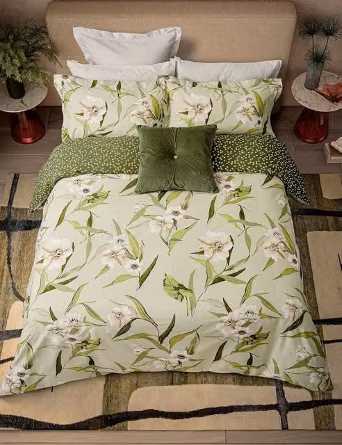 Ted Baker Green Velvet Square Cushion