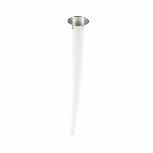 Netlighting Estalacta Modern Ceiling Lamp with GU10 Bulb in Silver and Opal White – 1
