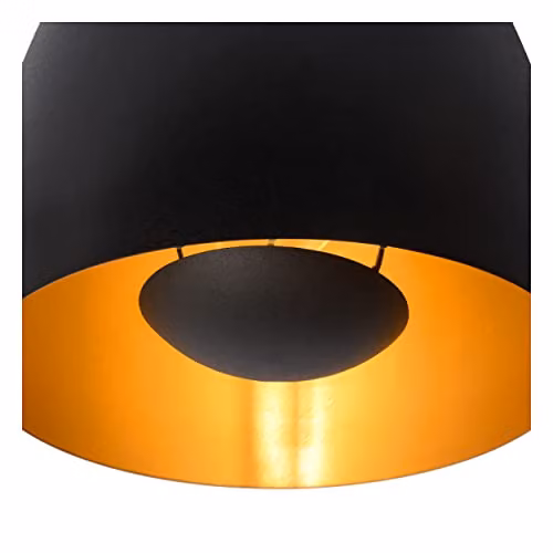 Lucide Nolan Dimmable Adjustable Classic Cylinder Pendant Light in Black, Diameter: 24 cm – 4