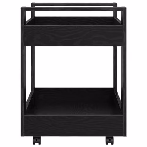 vidaXL Desk Trolley in Black Oak, W/D/H: 60 x 45 x 60 cm – 6