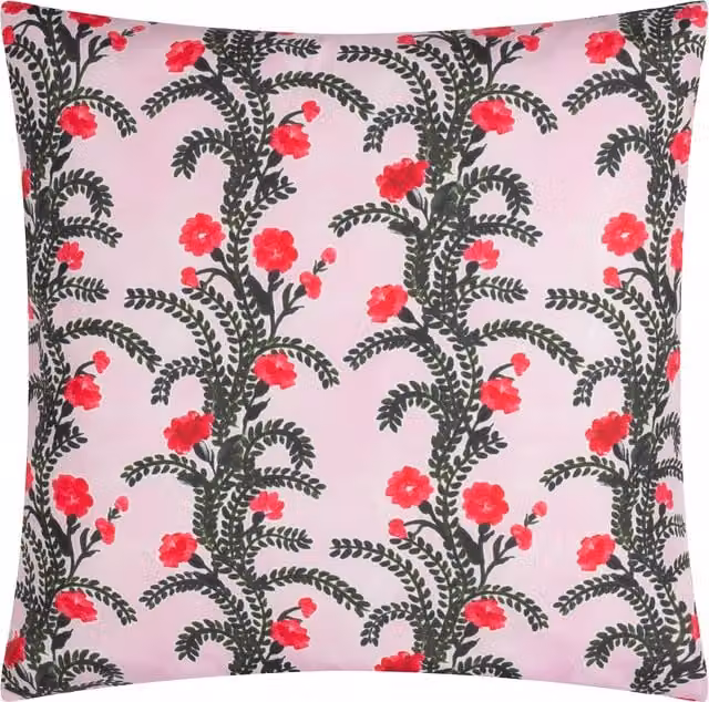 Make It A Home Cassis Floral Outdoor Cushion Cover in Purple and Pink