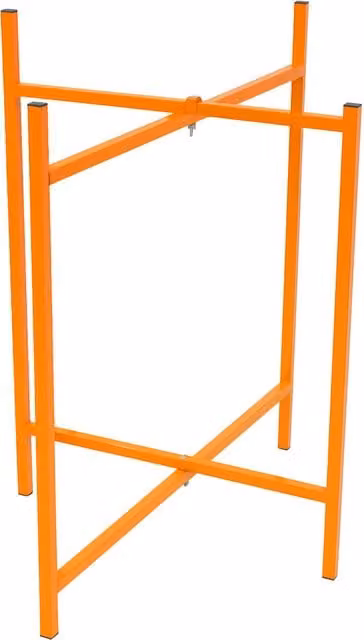 T-Mech Steel Mortar Board Stands, Orange, Height: 75 cm, Pack of 10