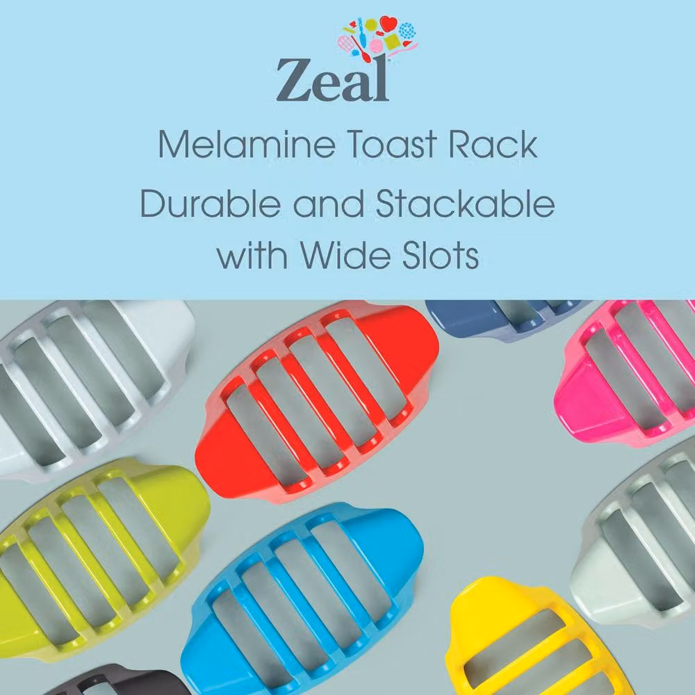 Zeal Melamine Four Slice Toast Rack in Green – 2