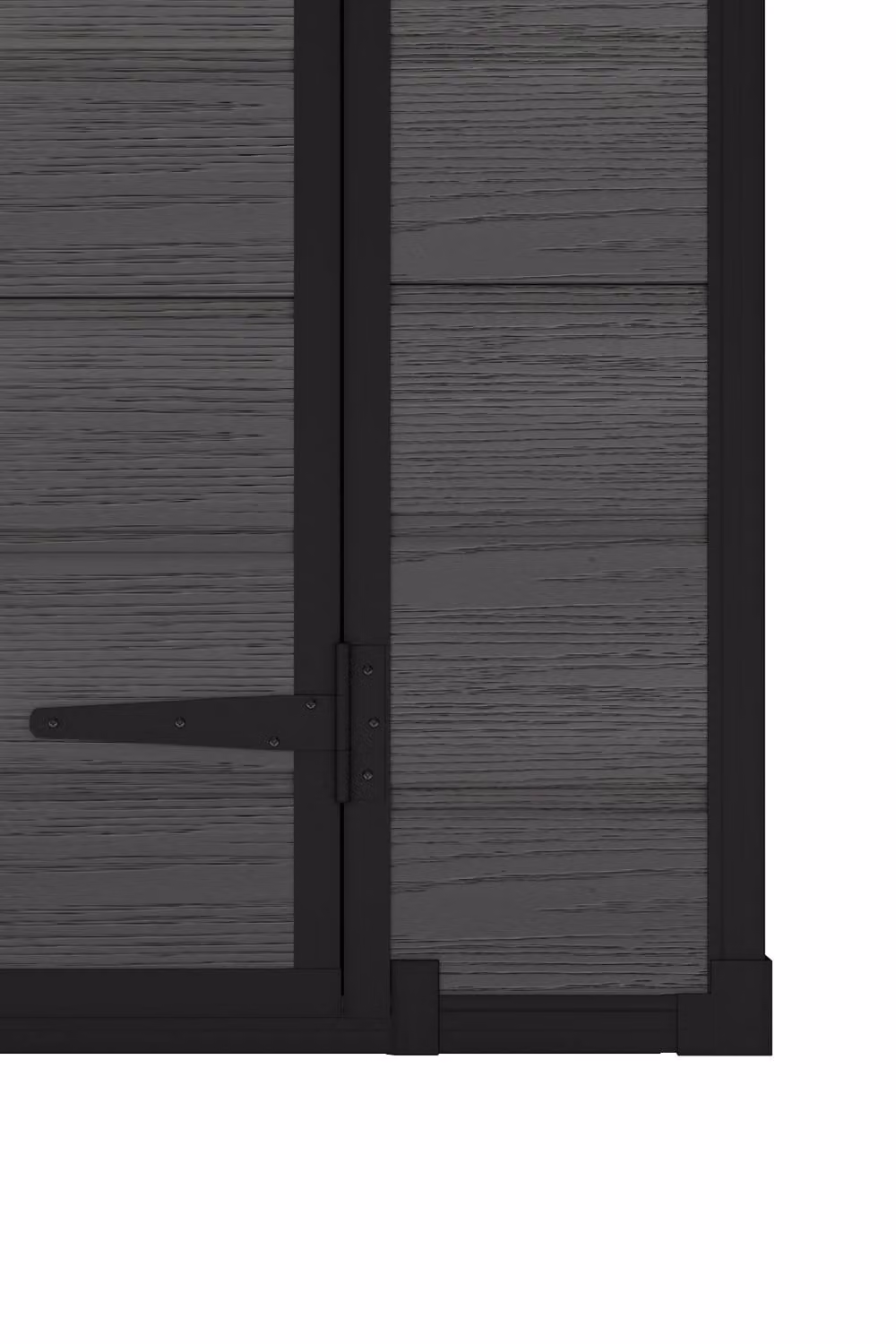 Living and Home Dark Grey Pent Roof Outdoor Garden Tool Storage Shed with Double Doors, W: 182.88 cm, D: 181.0 cm, H: 197.0 cm – 4