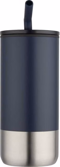 Floso Grayson Plain Navy Blue Tumbler, 480ml