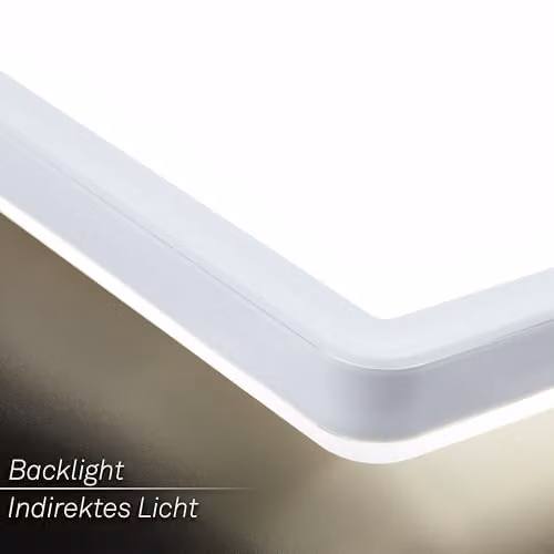 Briloner RGBW LED Ceiling Panel Lamp with Remote Control and Indirect Light, White, W/D/H: 98 x 20 x 3 cm – 6