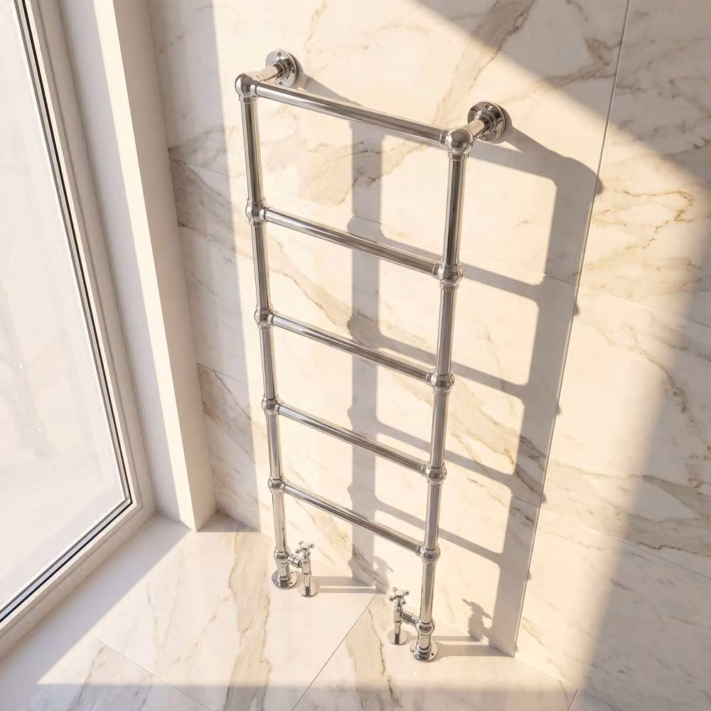 Balterley Harrington Freestanding Floor Towel Rail in Silver, H 155 cm x W 60 cm x D 60 cm – 2