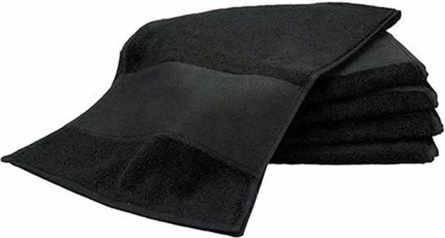 ARTG Personalised Black Cotton Sports Towel – 1