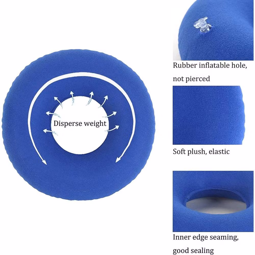 PAWNORA Inflatable Round Contoured Seat Cushion in Blue – 2