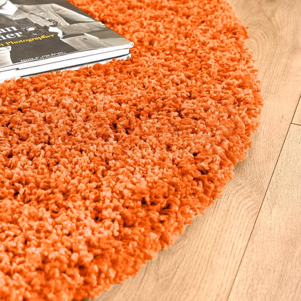 Bravich LTD Shaggy Area Rug in Orange, W/D/H: 110 x 160 x 5 cm – 4