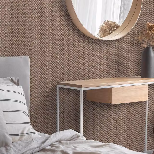 Erismann Abstract Modern Brown Vinyl Wallpaper Roll