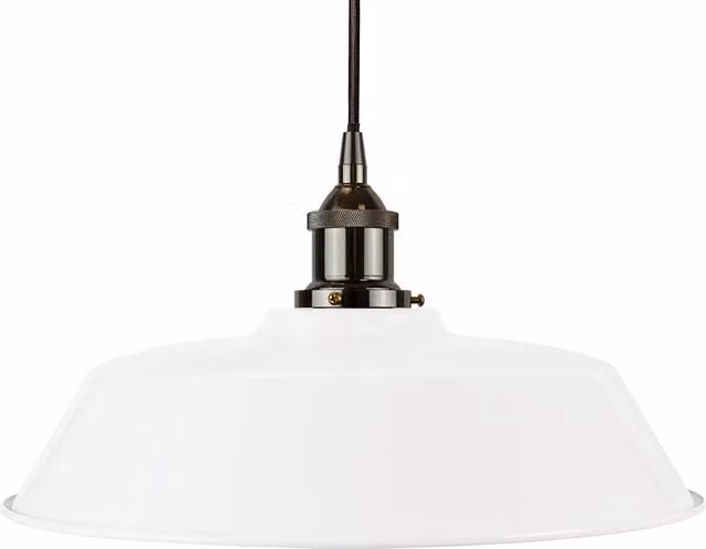 SE Home Chancery Round Pendant Light in White and Black