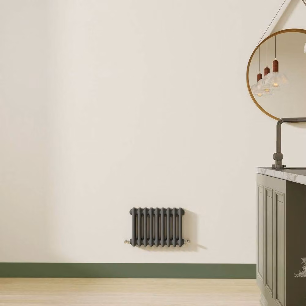 Hinsinc Anthracite Grey 2 Column Horizontal Steel Radiator, W: 42.5 cm, H: 30.0 cm, D: 30.0 cm – 2