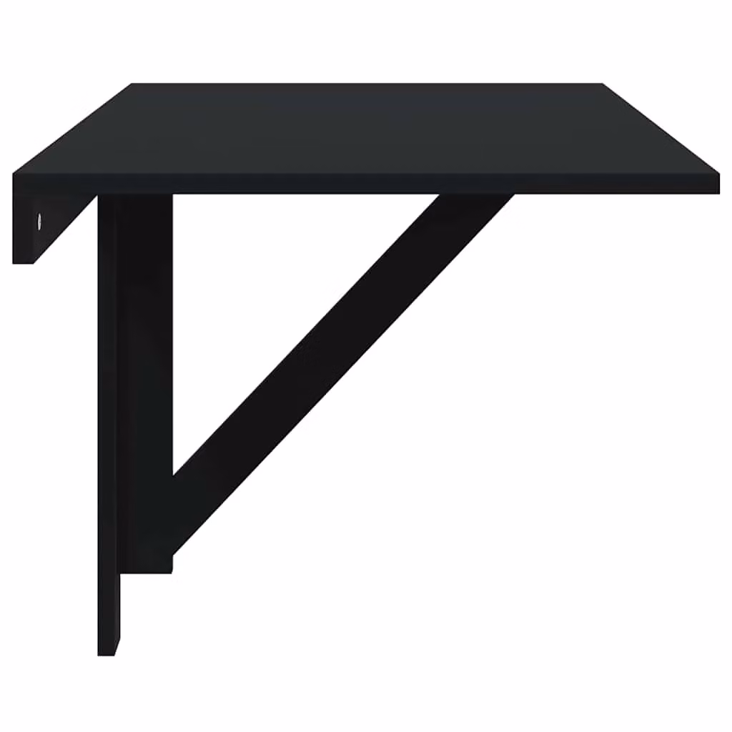 Berkfield Home Black Folding Wall Mounted Writing Desk, W: 100 cm, D: 60 cm, H: 56 cm – 4