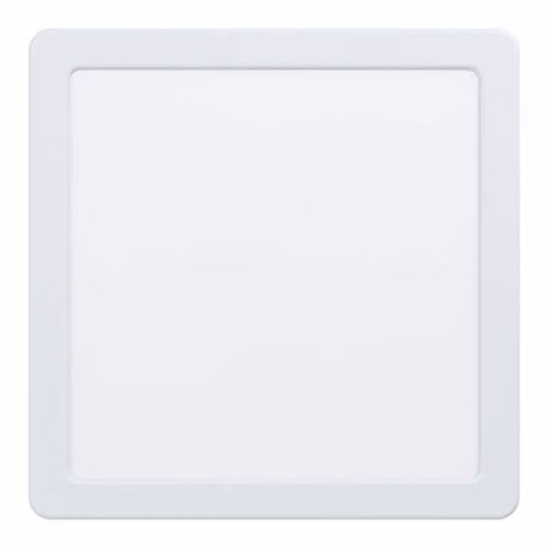 Loops White Square LED Wall and Ceiling Flush Downlight, 16.5W, 3000K Warm White, 21.6 cm
