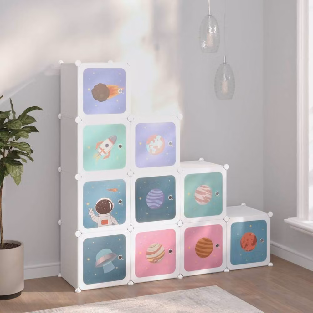Berkfield Home 10 Cube Storage Cabinet for Kids in White – 2