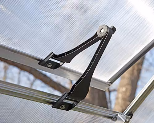 Canopia by Palram Clear as Glass Hybrid Greenhouse in Silver with Polycarbonate and Aluminium Construction – 3