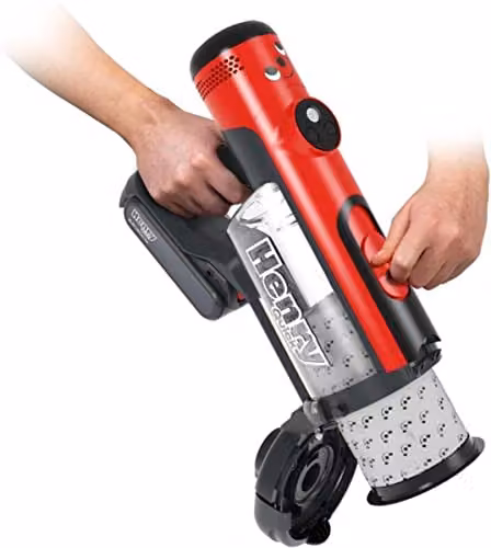 Numatic Henry Quick Cordless Bagged Vacuum Cleaner in Red – 5