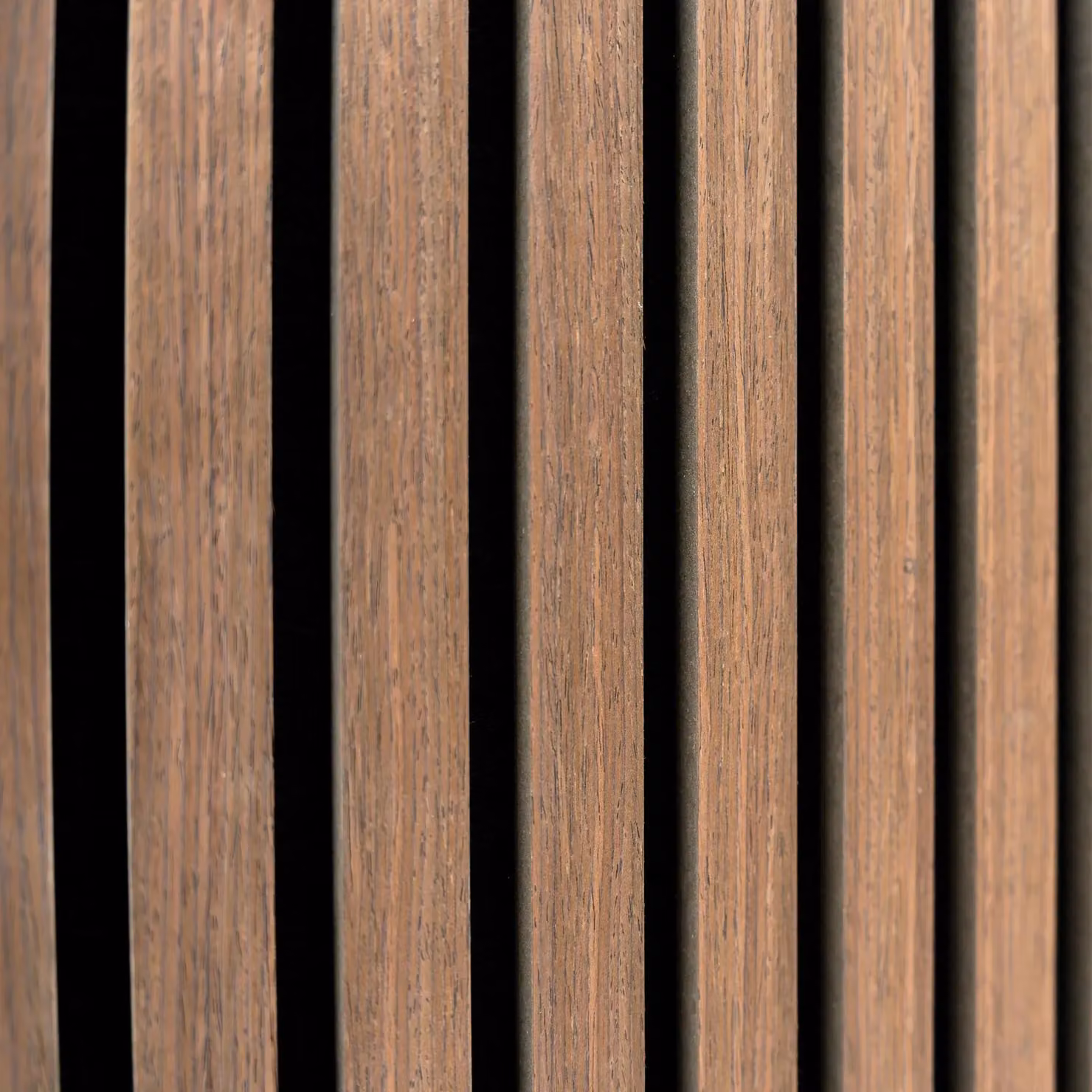 Monstershop Acoustic Slat Wall Panels, 2 Pack, Dark Walnut and Terracotta Wood Look MDF – 4