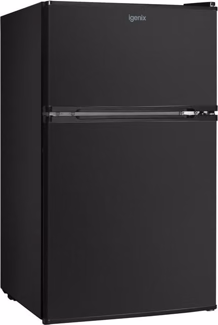 Igenix Under Counter Fridge Freezer, 87 Litre, Black
