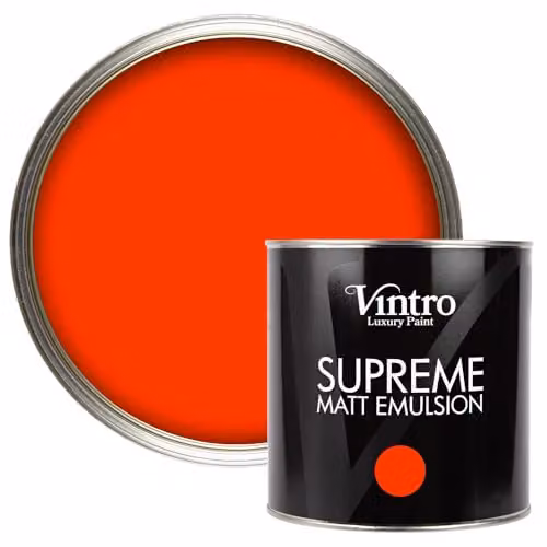 Vintro Luxury Matt Emulsion Multi Surface Paint in Racing Red, 2.5 L