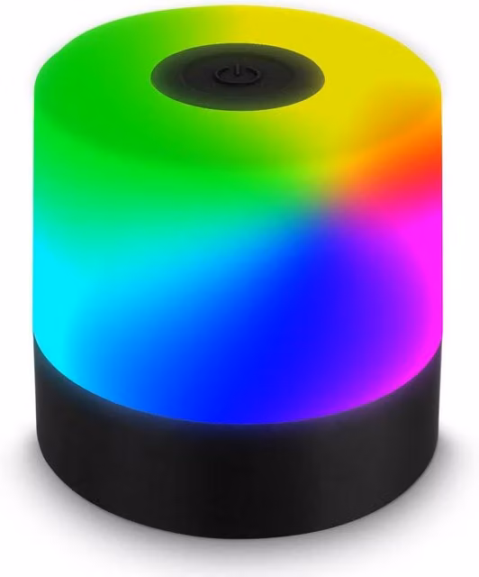 B.K.Licht RGBW LED Cube Table Lamp, Black, Rechargeable, IP44 Waterproof, Dimmable Touch Control, W/D/H: 7 x 7 x 7 cm – 5