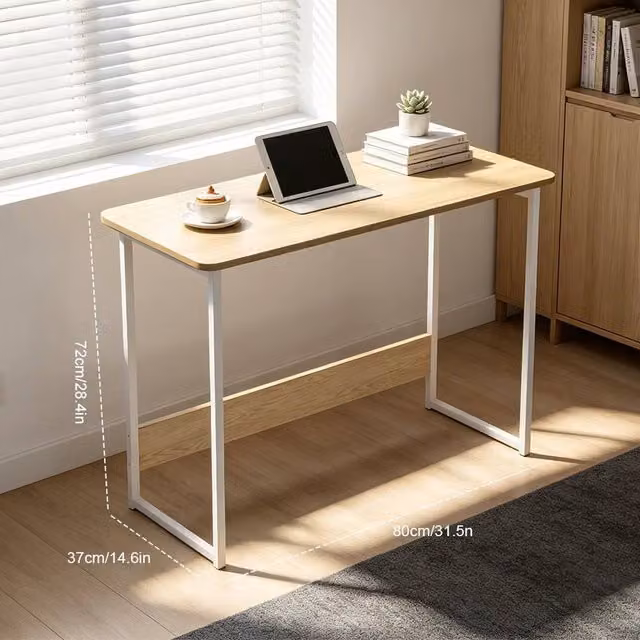 FORGEVIO White Modern Computer Desk and Study Table for Home Office