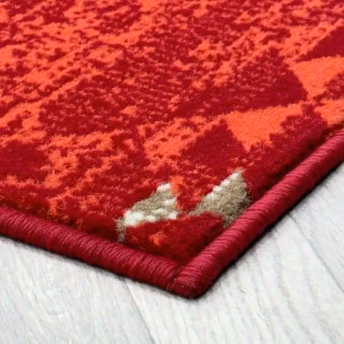 runrug Andes Red Hallway Runner Rug, Machine Woven, W: 60 cm, L: 420 cm – 4