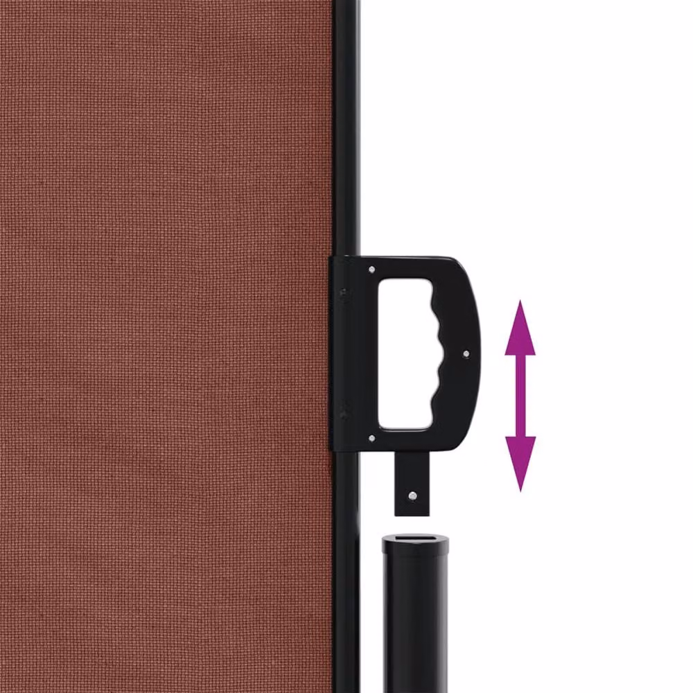 Berkfield Home Retractable Single Side Awning in Brown, W/H: 120 x 1000 cm – 4