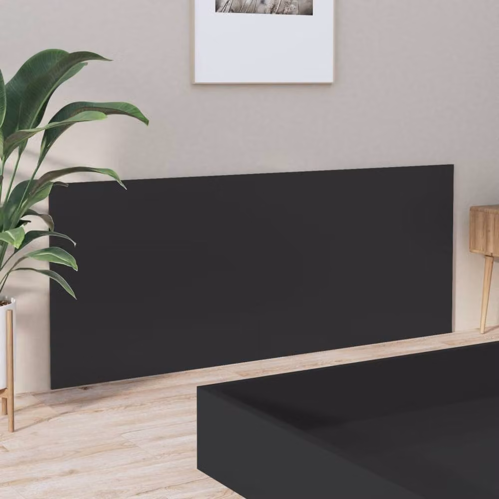 Berkfield Home Stylish Bed Headboard in Black, W/D/H: 200 x 1.5 x 80 cm – 3