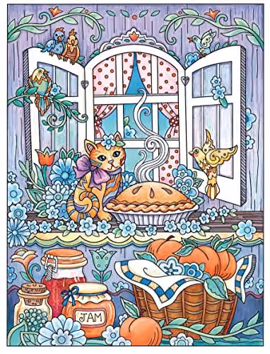 Creative Haven Sweet Farm Coloring Book for Adults – 4