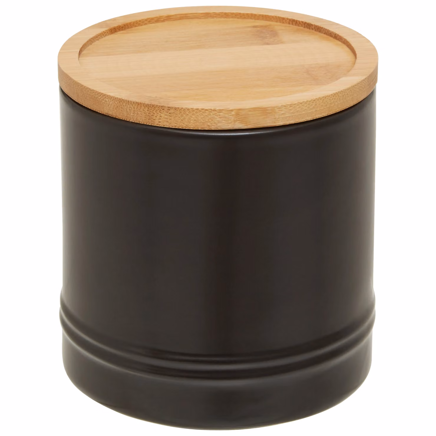 Orsina Maison by Premier Fenwick Medium Airtight Black Stoneware Canister with Bamboo Lid – 2