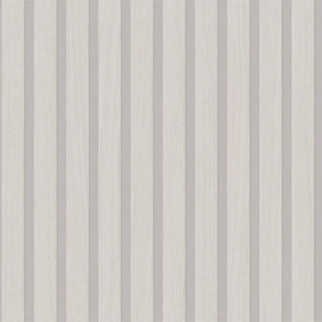 I Love Wallpaper Contemporary Wood Slat Wallpaper in Silvery Grey