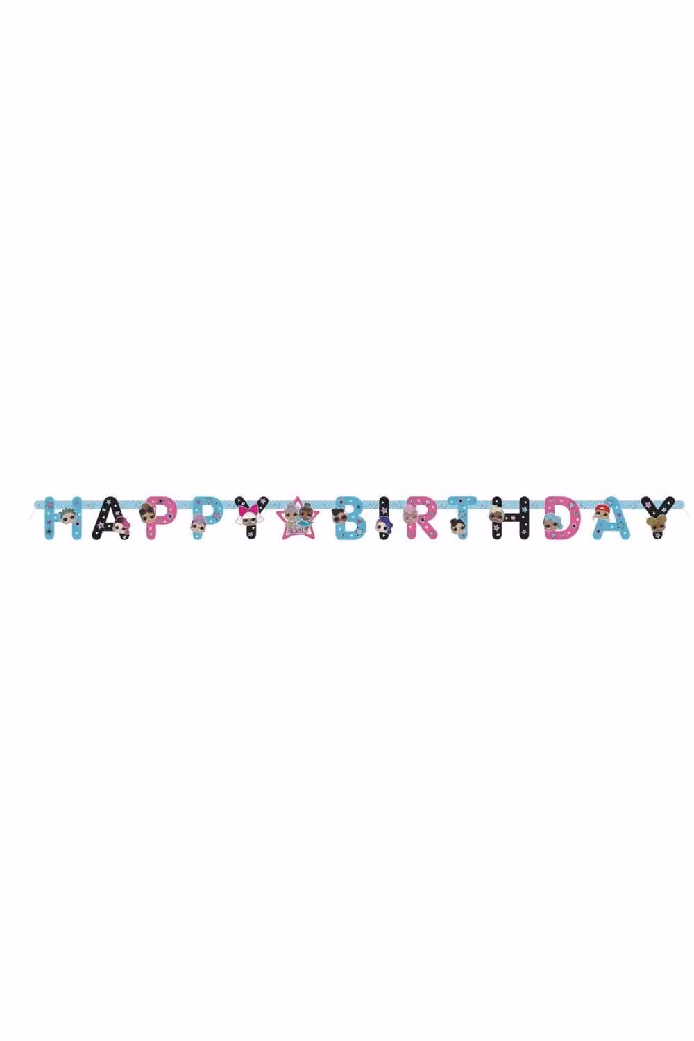KDMD Pink and Multicolour Jointed Pennant Banner Pack of 6 for Birthday Parties – 2