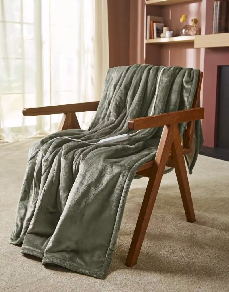 Morphy Richards EverCosy Large Fleece Electric Heated Throw, Green, W/D/H: 200 x 180 cm – 4