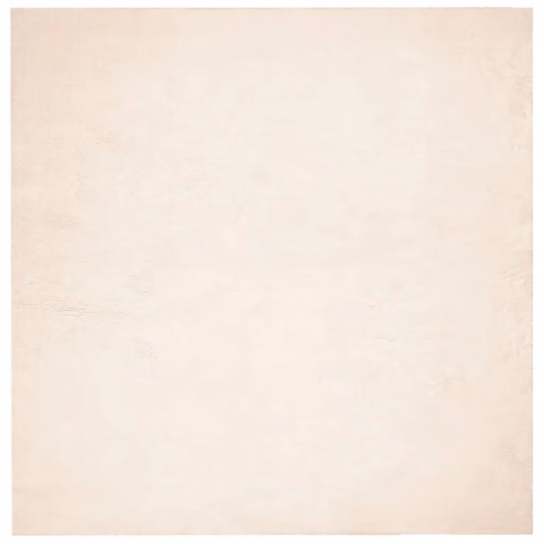 Berkfield Home HUARTE Short Pile Washable Beige Rug, W/D/H: 200 x 200 x 1 cm