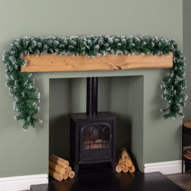 Premier Decorations Ltd Snow Tipped Green Christmas Garland Foliage