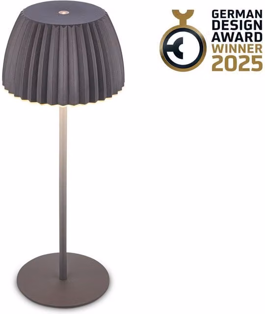 Briloner Riffle Rechargeable LED Table Lamp, Anthracite, H 36.5 x W 14.5 cm – 1